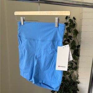 lululemon athletica Blue Bike Shorts